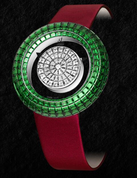 Replica Jacob & Co. BRILLIANT MYSTERY BAGUETTE DIAMONDS AND EMERALDS 38MM watch BM526.30.BE.BD.ABSAA price